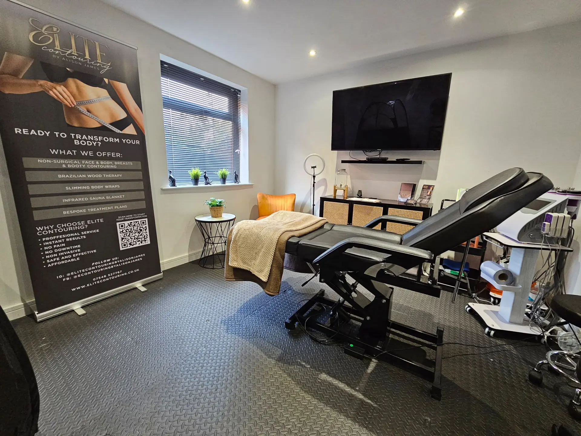 Inside Elite Contouring's private treatment studio